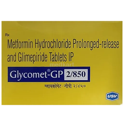 glycomet gp 2/850mg tablet 10's